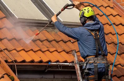 Démoussage et hydrofuge de toiture à Grugies